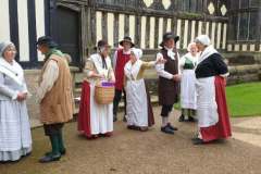 Galliard dancers taking a break between performances at Rufford Old Hall May 2023 Galliard dancers taking a break between performances at Rufford Old Hall May 2023