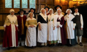 Galliard English Folk dancers in Country costume